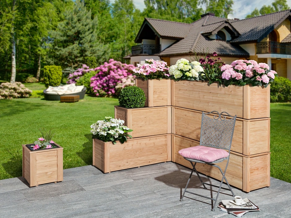 Mr.GARDENER Blumenkasten Lärche 1340x380x390 mm | STEWES